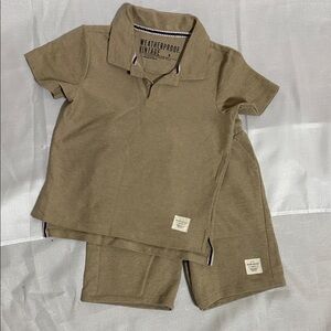Weatherproof Kids Brown Polo Set